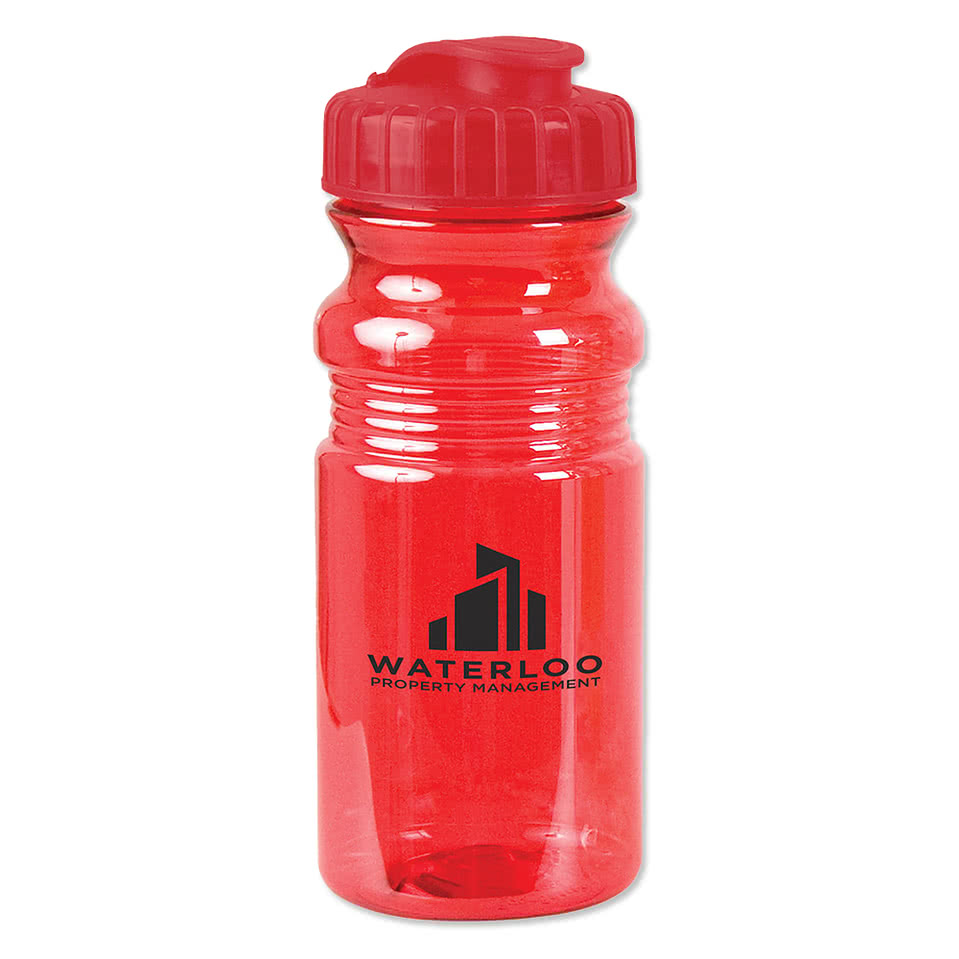 20 oz. Translucent Sports Water Bottle with Snap Cap