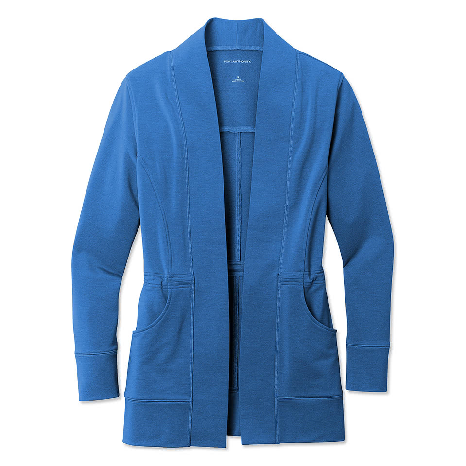 Port Authority Women's Microterry Open Cardigan
