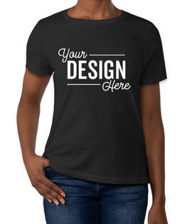 Bella + Canvas Women's Jersey T-shirt - Color: Vintage Black