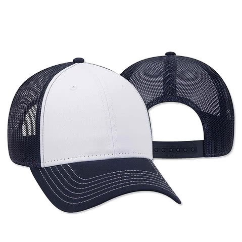 OTTO Flex Navy and Olive Two-Tone Cap Otto Caps Washed Two Tone Pigment Dyed Cotton Twill Brass  main image 2