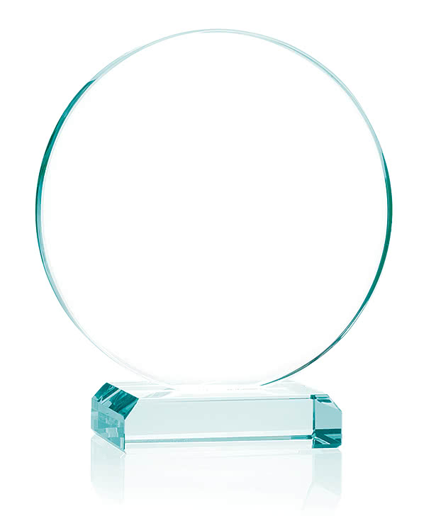 Laser Engraved Large Round Award