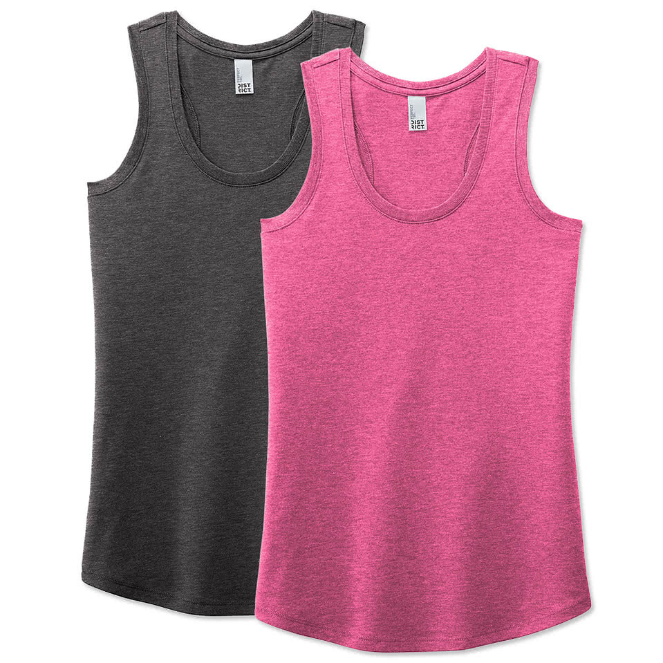 Custom District Women's Tri-Blend Racerback Tank - Design
