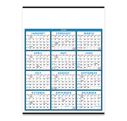 Custom Span-A-Year Non-Laminated Poster Calendar - Design Calendars &  Planners Online at CustomInk.com