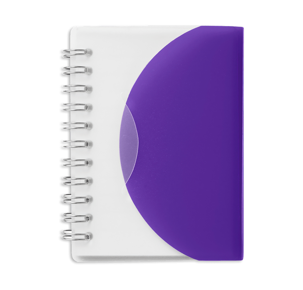 Curve Soft Cover Spiral Pocket Notebook-default