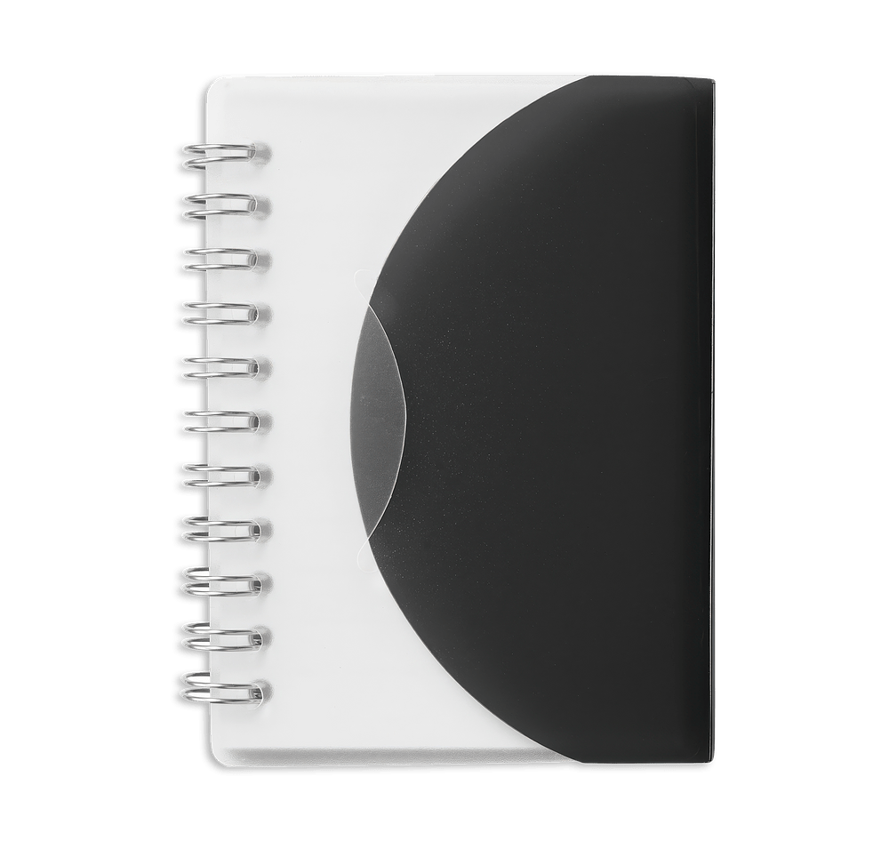 Curve Soft Cover Spiral Pocket Notebook-default