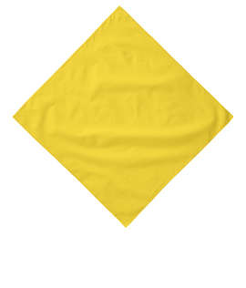Augusta 100% Cotton Solid Bandana (Corner Design) - Color: Yellow