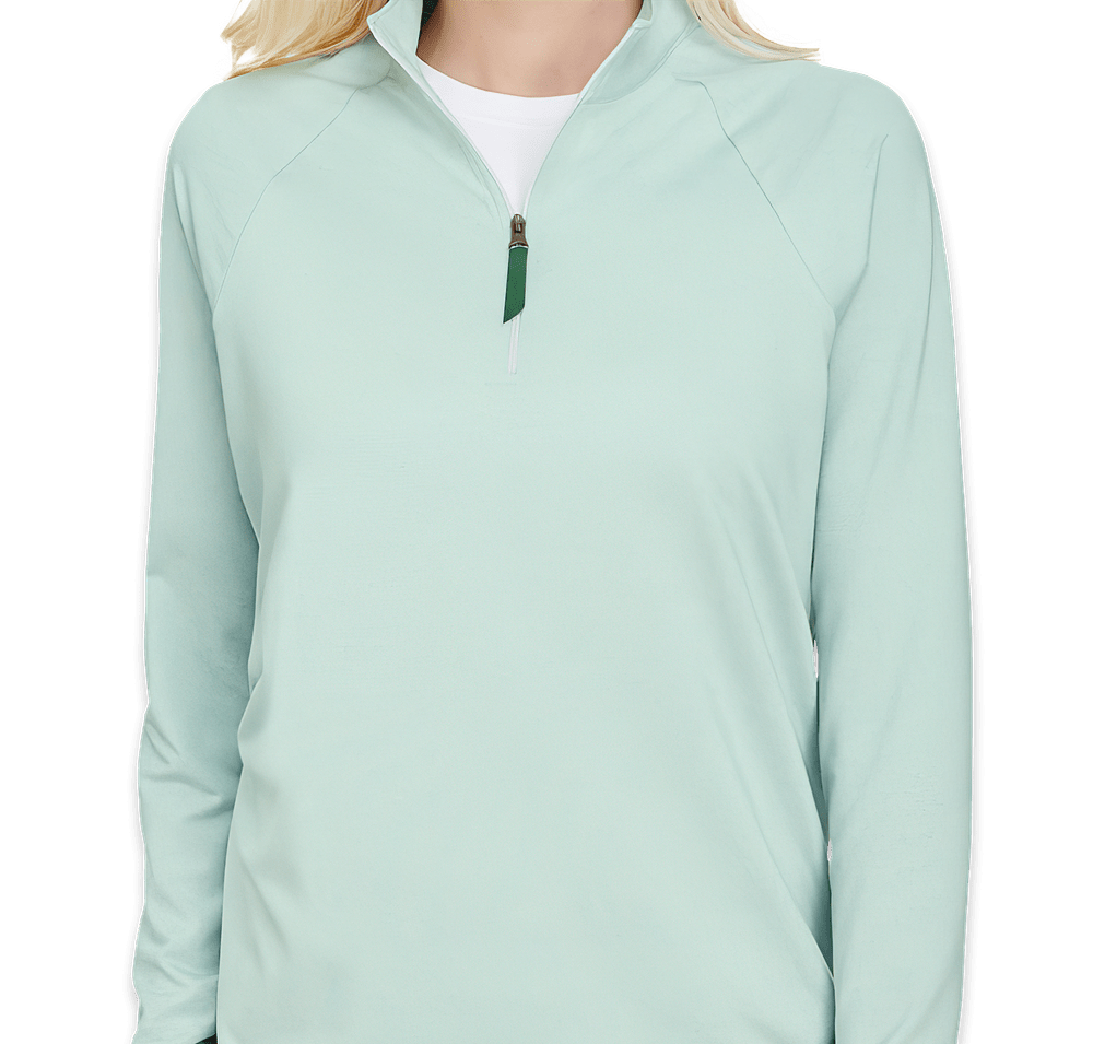 Devon & Jones Women's CrownLux Performance Quarter Zip Sweatshirt-default