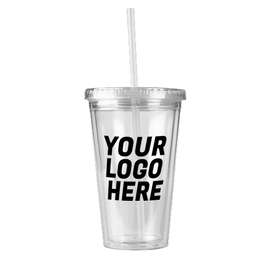 16 oz. Acrylic Cafe Tumbler - Color: Clear