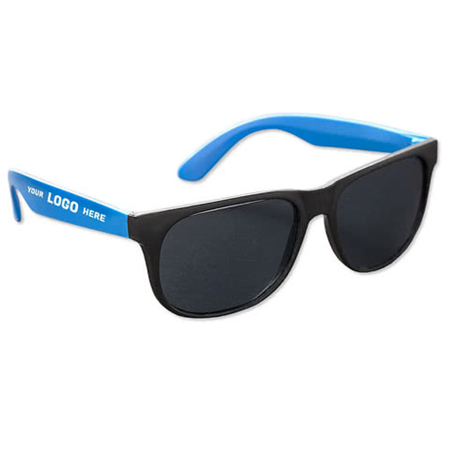 Two-Tone Matte Sunglasses in Red