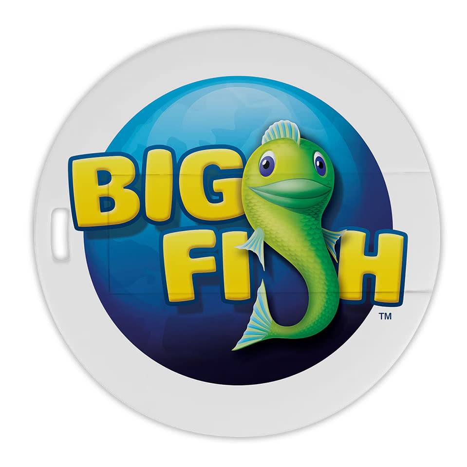 Full Color Round Laguna USB Flash Drive 8GB