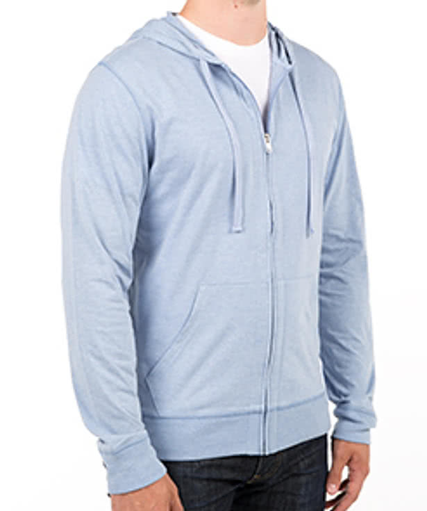 District Lightweight Zip Long Sleeve Hoodie
