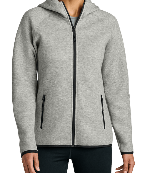 Sport-Tek Women's Phenom Midweight Zip Hoodie in Athletic Heather