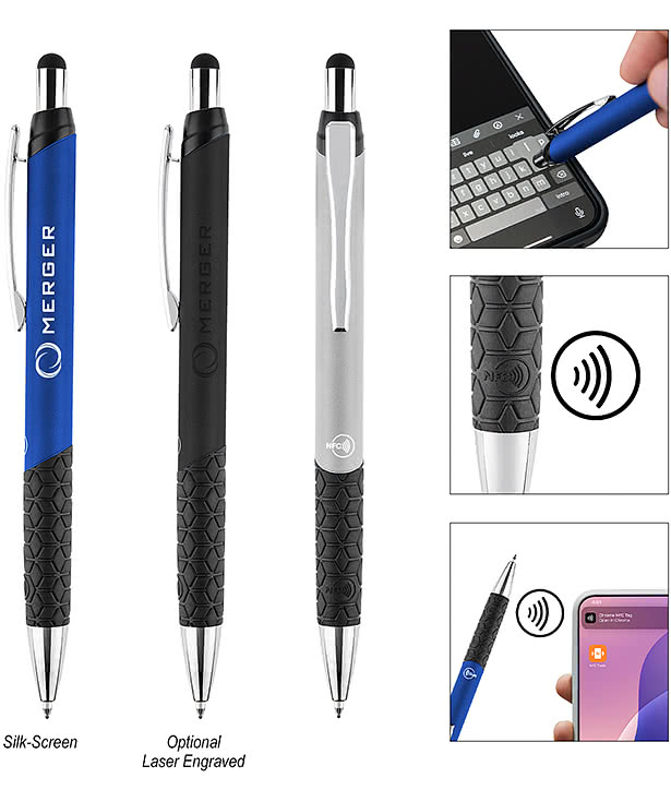 Recycled NFC Smart Stylus Pen (black ink)