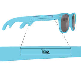Malibu Bottle Opener Sunglasses - Color: Light Blue