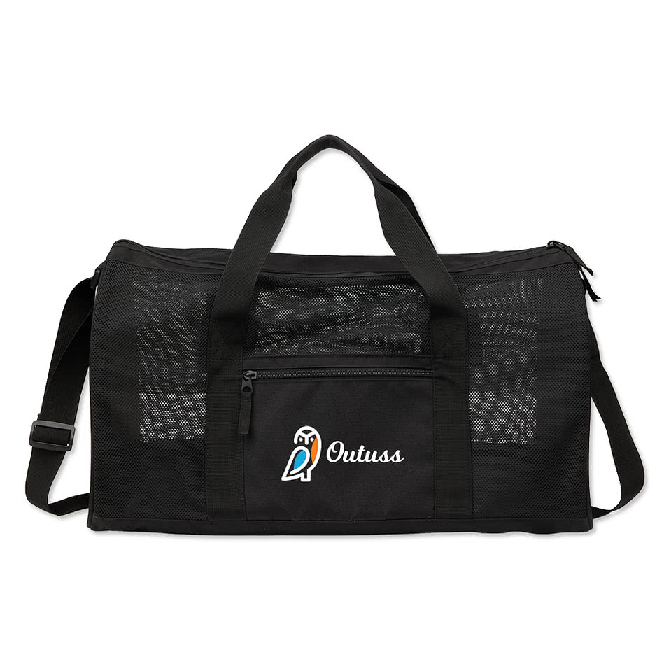 Full Color Mesh Recycled Duffel Bag