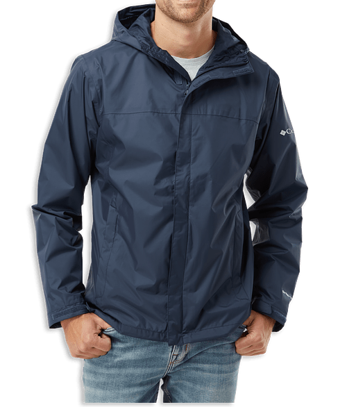 Columbia Watertight II Packable Rain Jacket - Embroidered in Collegiate Navy