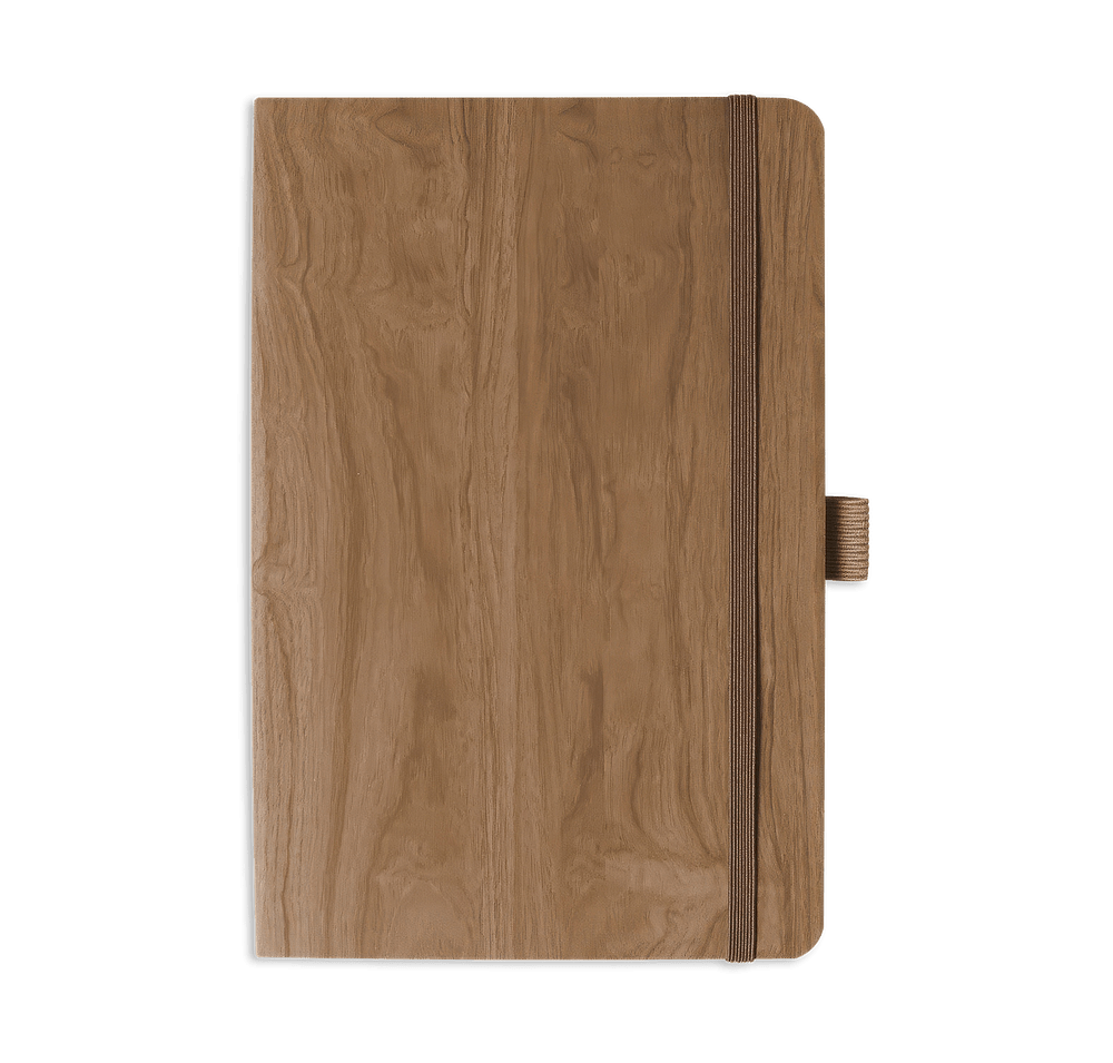 Soft-Touch Wood Grain Notebook-default