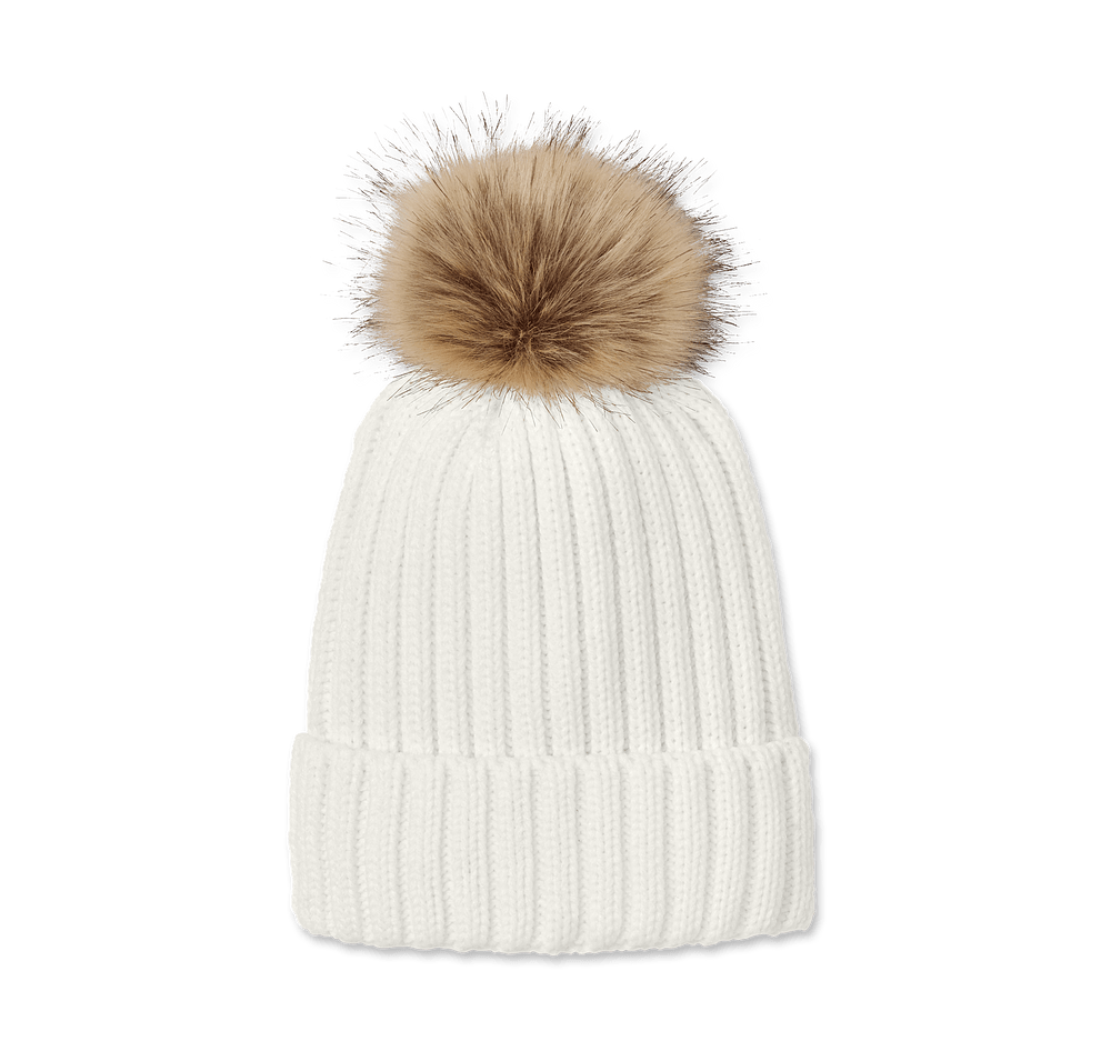 Port Authority Faux Fur Pom Pom Beanie-default