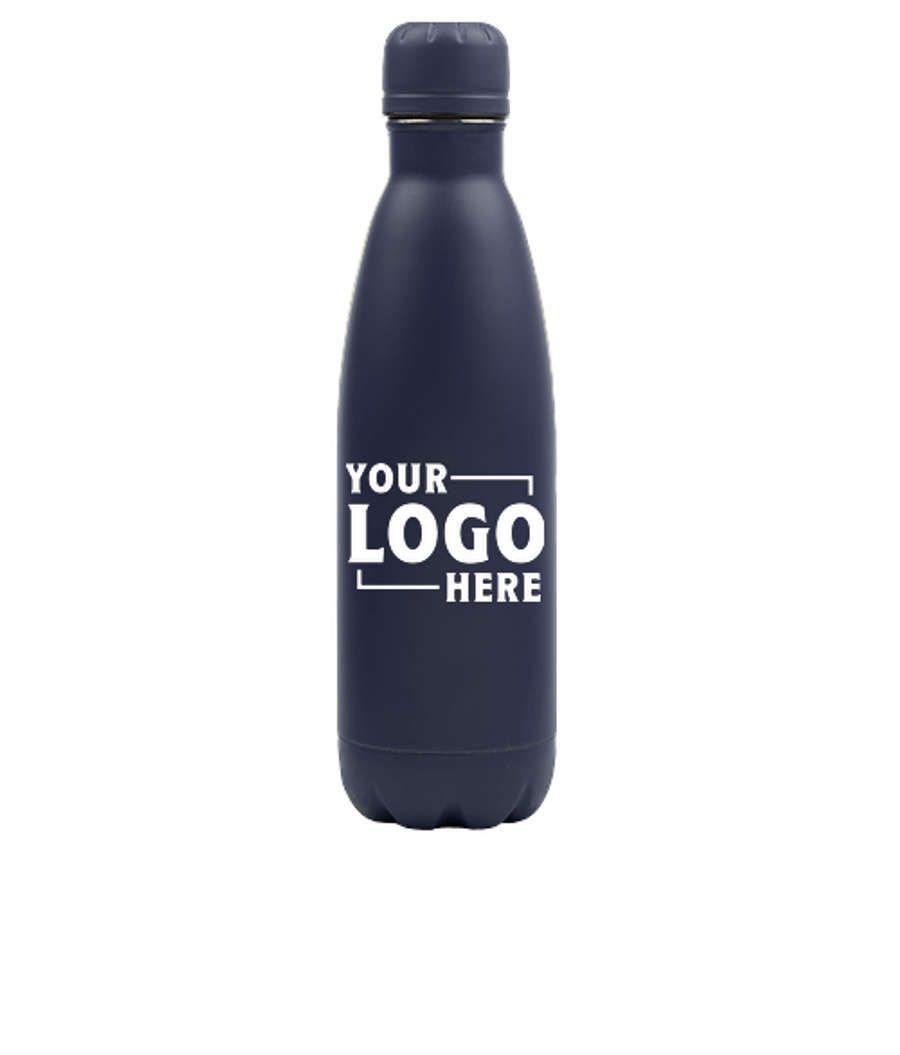 17 oz. Copper Vacuum Insulated Water Bottle in Matte Navy