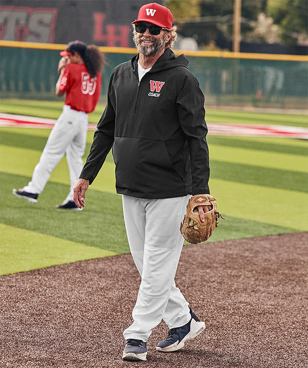 Custom Sport-Tek Repeat Half Zip Long Sleeve Hooded Baseball