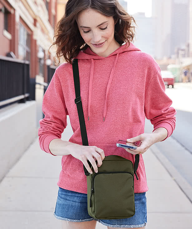 Custom Port Authority Upright Crossbody Bag - Design Fanny Packs