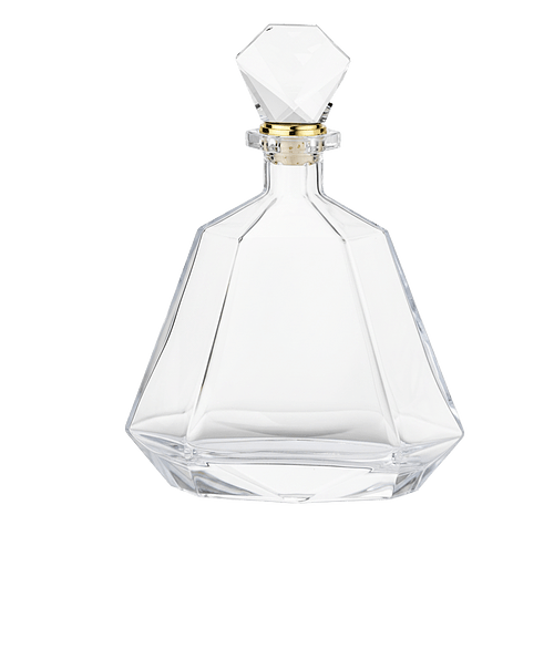Laser Etched 33 oz. Hartsdale Decanter with Lid in Clear