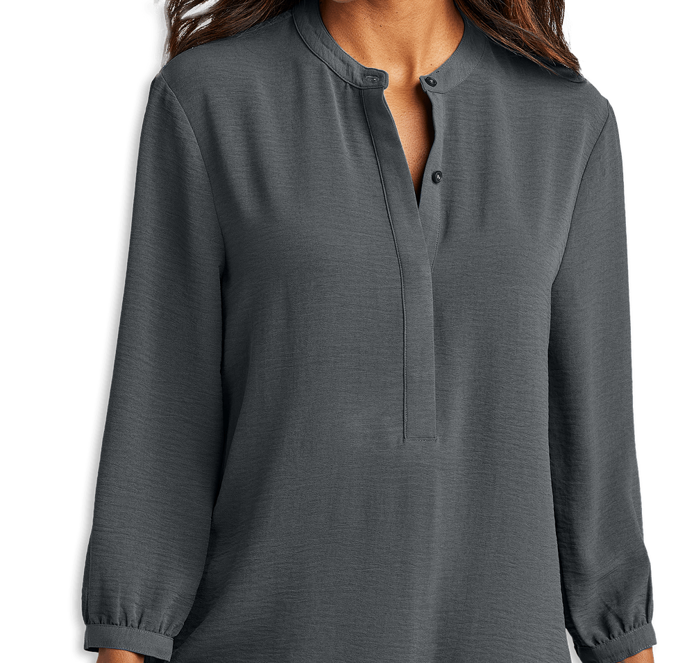 Port Authority Women's 3/4 Sleeve Textured Crepe Tunic-default