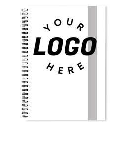 Vertical Title JournalBooks ® Spiral Notebook - Color: White