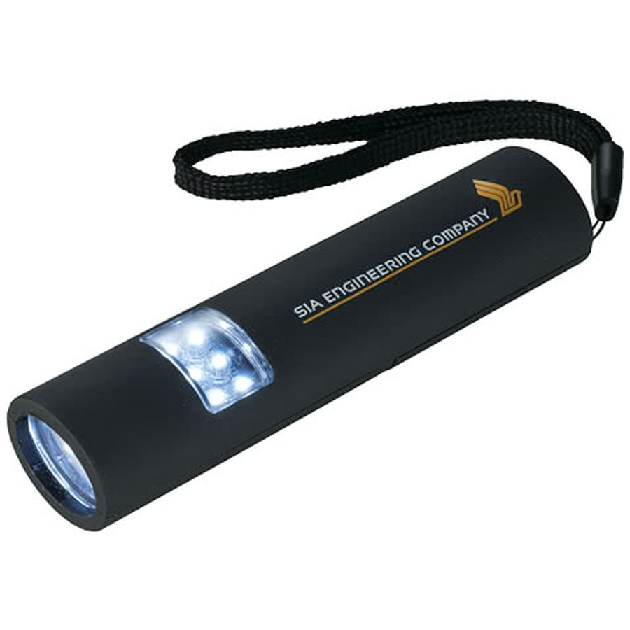 Full Color Mini Grip Slim and Bright Magnetic LED Flashlight in Black