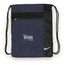 Nike Drawstring Bag - Color: Midnight Navy / Black