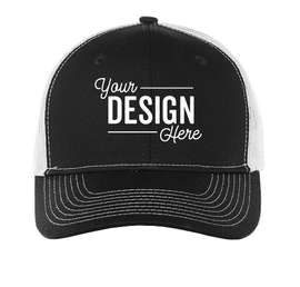 Port Authority Snapback Trucker Hat - Color: Black / White