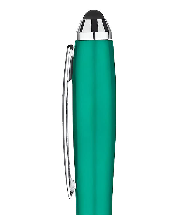 Curvaceous Metallic Stylus Pen (black ink)