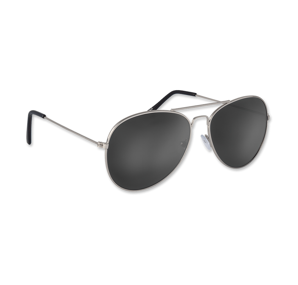 Color Mirrored Aviator Sunglasses-default