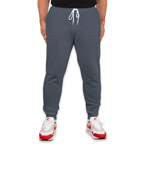 Bella + Canvas Ultra Soft Joggers in Heather Navy