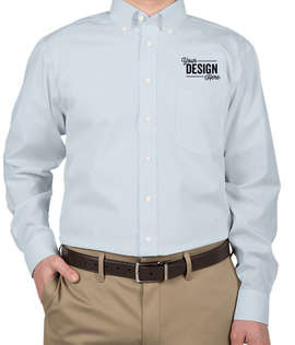 Devon & Jones Solid Dress Shirt - Color: Crystal Blue