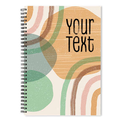 Organic Shapes JournalBooks ® Spiral Notebook-default