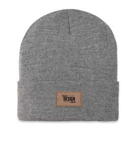Ahead Newfoundland Cuff Beanie with Tan Rectangle Patch