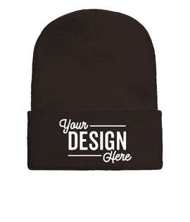 Yupoong Solid Cuff Beanie - Color: Brown