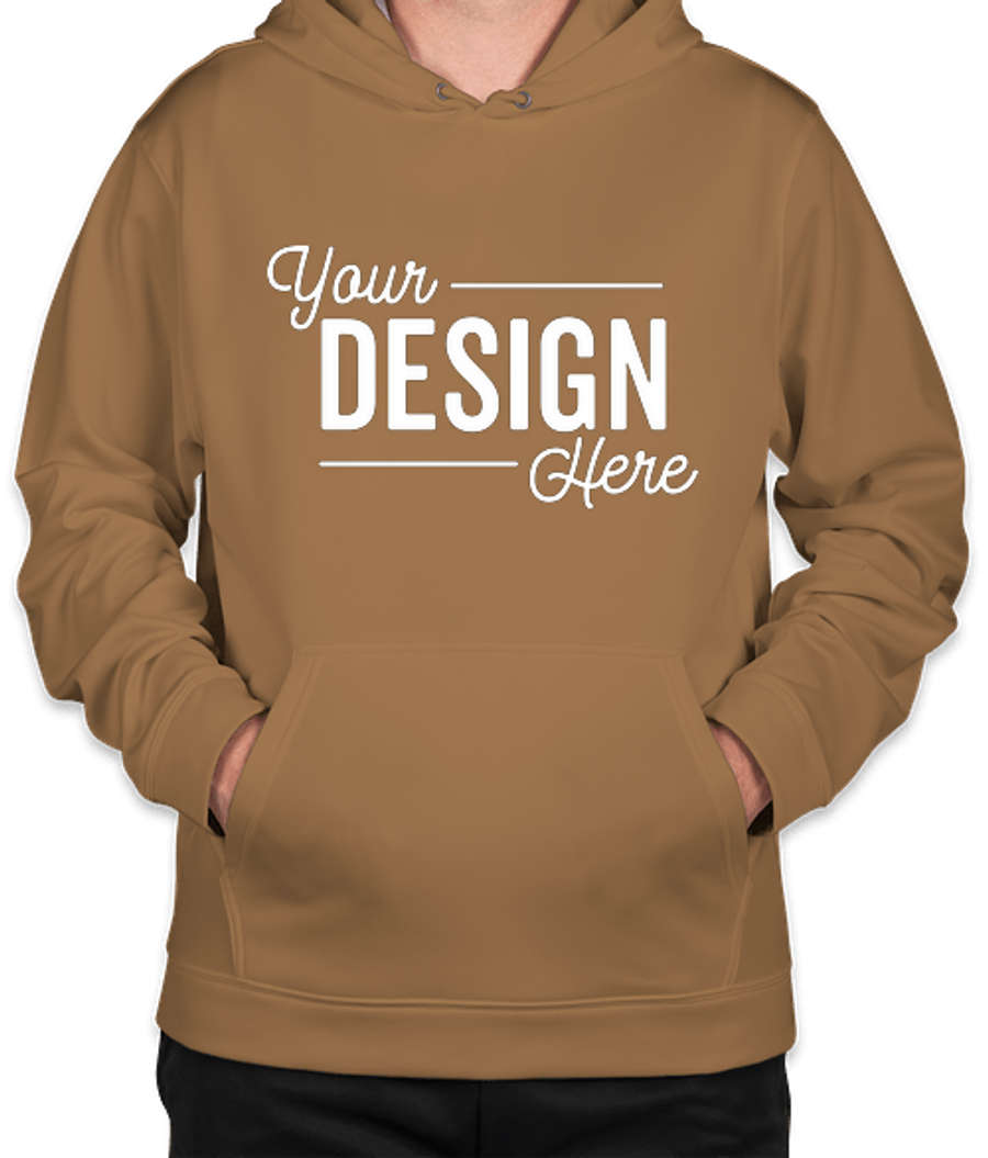 Sport-Tek Performance Pullover Hoodie in Woodland Brown
