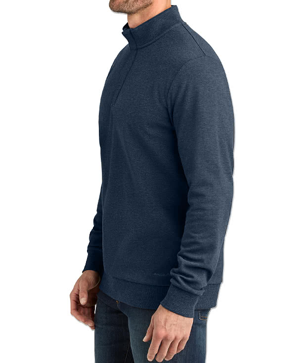 Custom TravisMathew Ocean Villa Quarter Zip Sweatshirt - Design