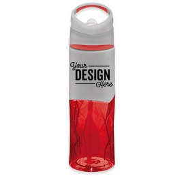 28 oz. Geometric Tritan™ Water Bottle - Color: Red