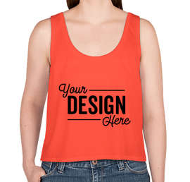 Canada - Bella + Canvas Women's Flowy Crop Tank - Color: Coral