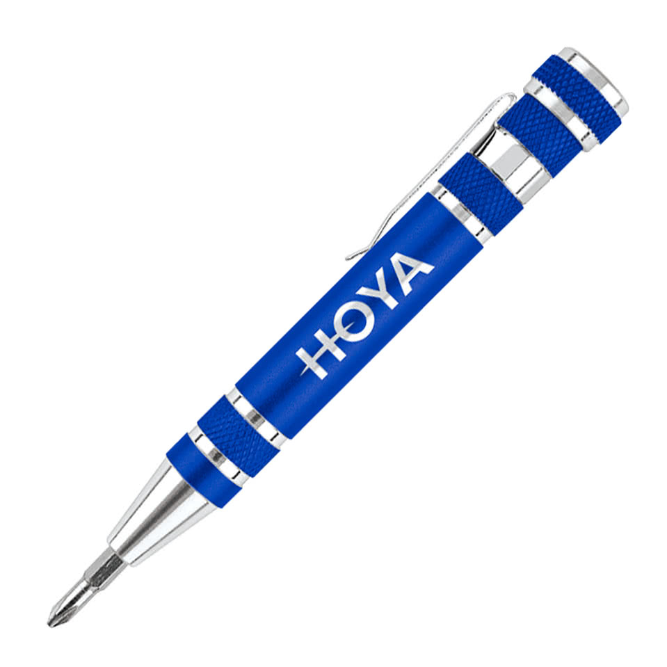 Laser Engraved Pocket Pal Aluminum Screwdriver Pen Tool