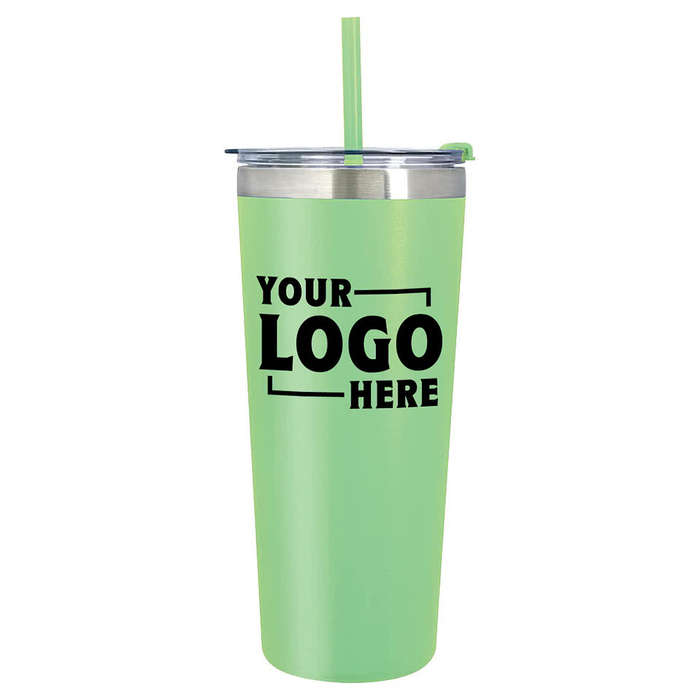24 oz. Colma Stainless Steel Insulated Tumbler with Straw