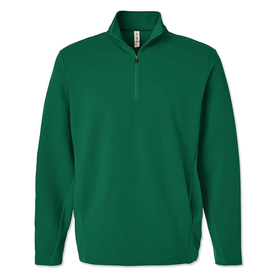Team 365 Squad Cadet Tech Fleece Quarter Zip Pullover - Printed