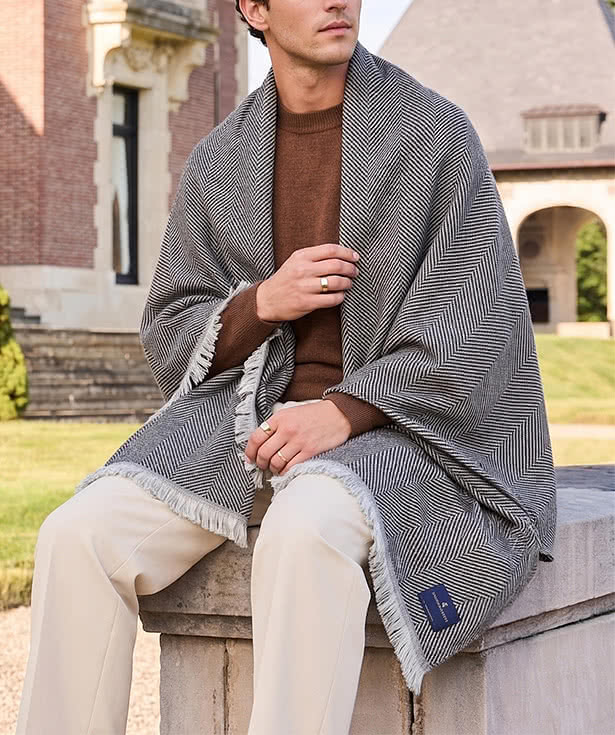 Brooks Brothers Coastal Throw Blanket