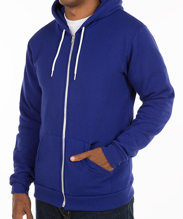 American Apparel USA-Made Flex Fleece Zip Hoodie