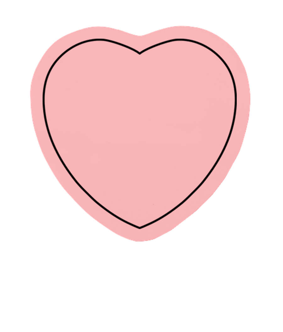 3M Heart Post-it® Note - 25 sheets/pad in Pink