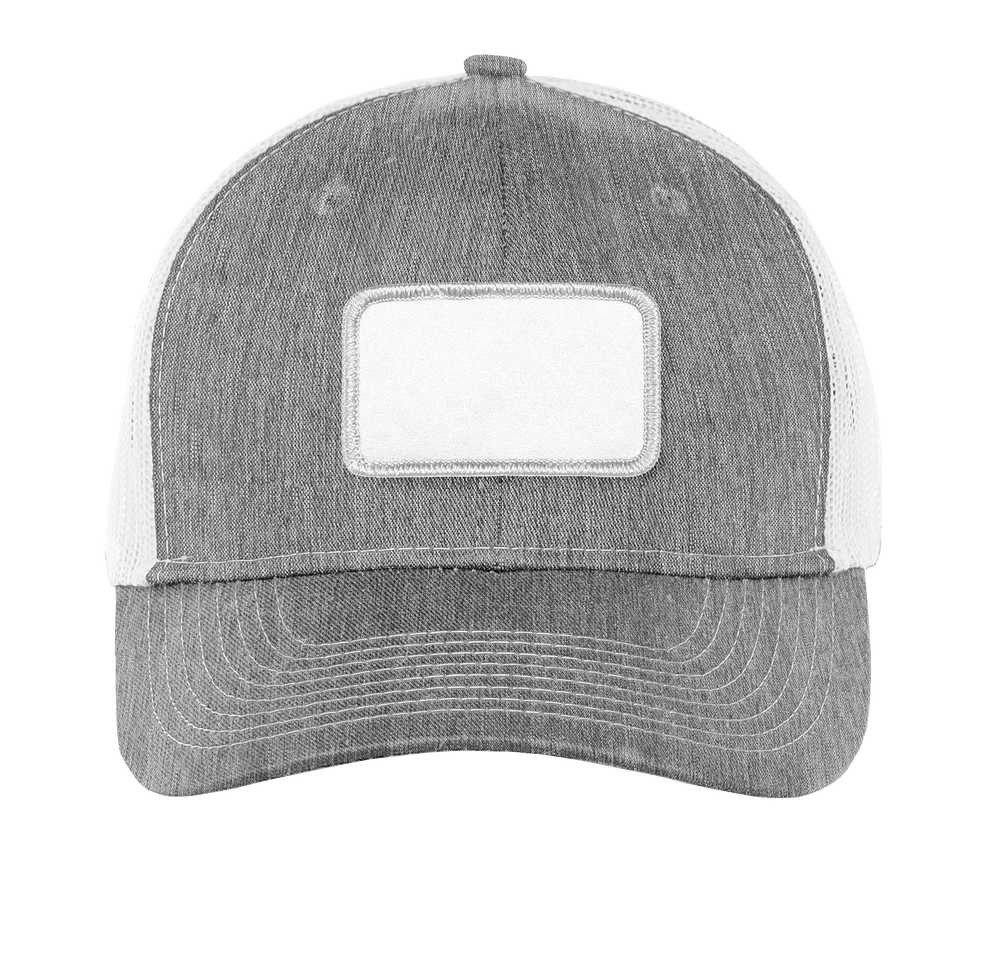 Port Authority Snapback Trucker Hat - Rectangle Patch - Sublimated-default