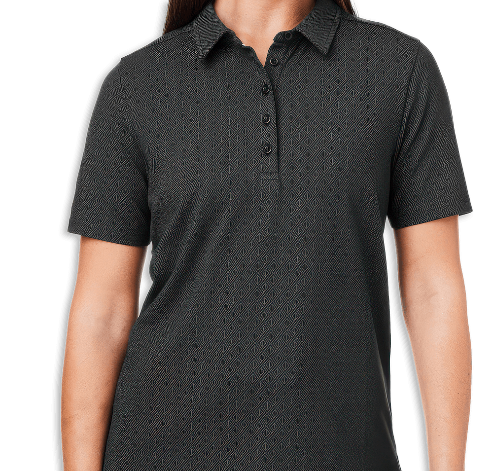 Devon & Jones Women's Crownlux Geo Performance Polo - Embroidered-default